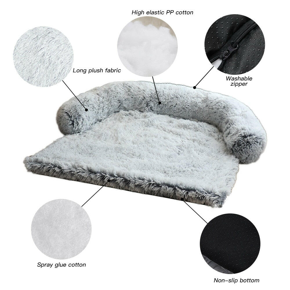 CalmCover™ – Plush Dog Bed Cover - Waggsie